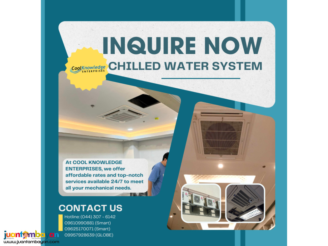 Air Conditioning, Chilled, Bulacan Installation and Supply.