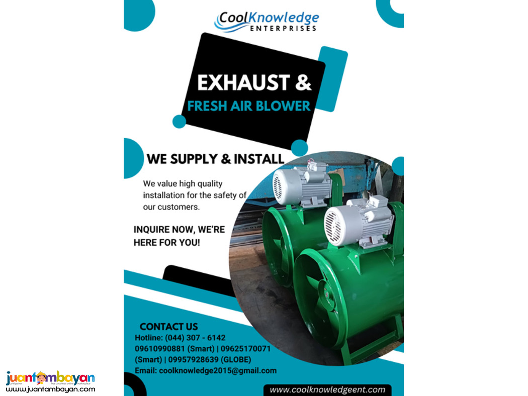 Expert Services on fresh air blower