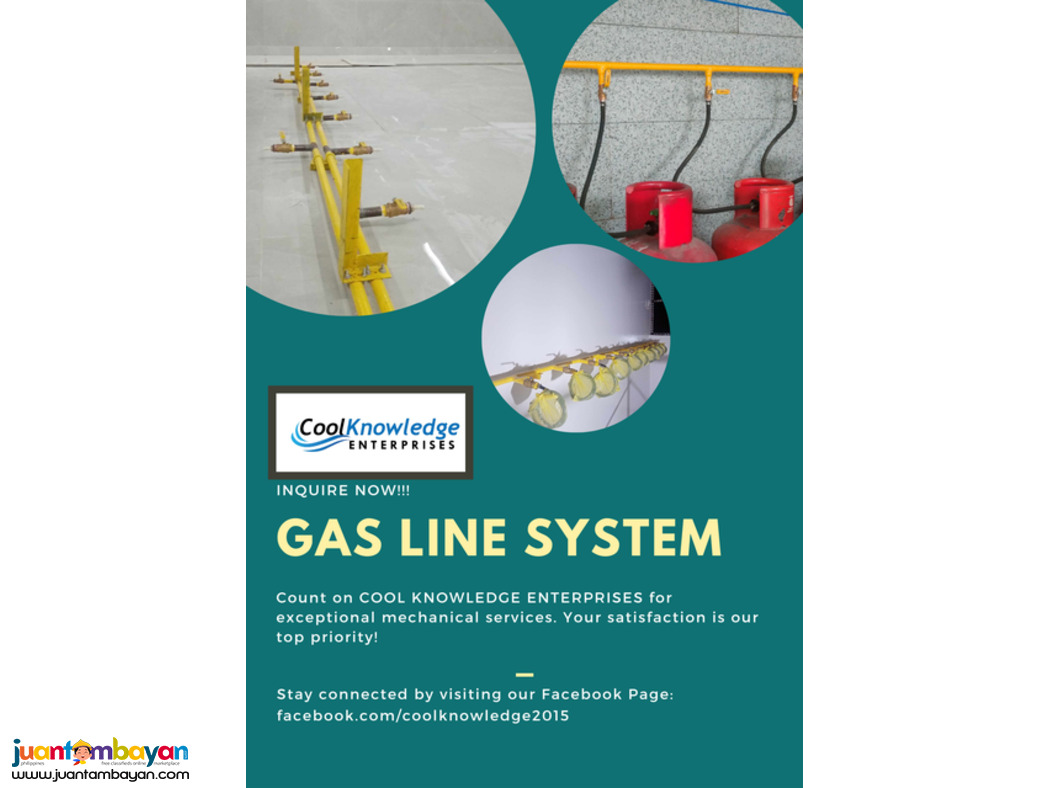 Low and High Pressure Gas Line System Avail Now!
