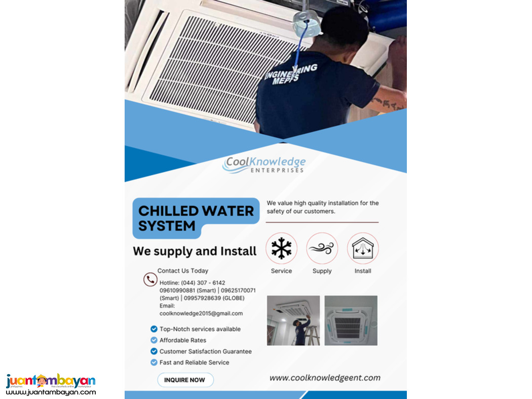 Chilled water installation service