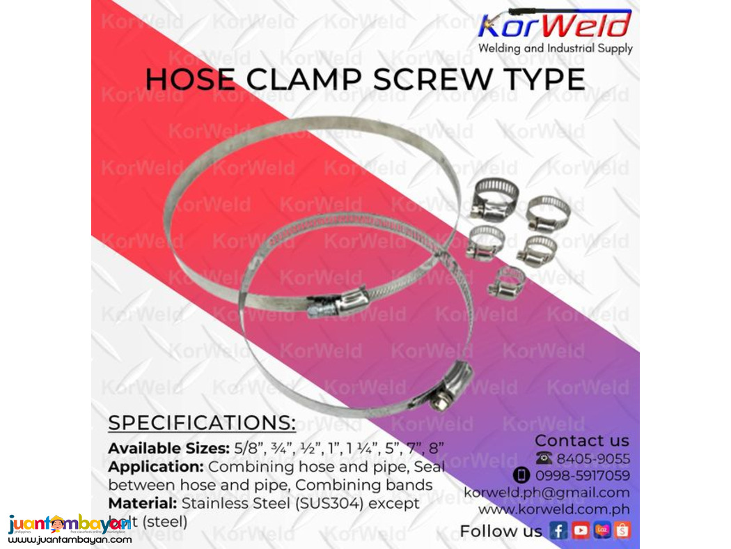 Hose Clamp screw Type