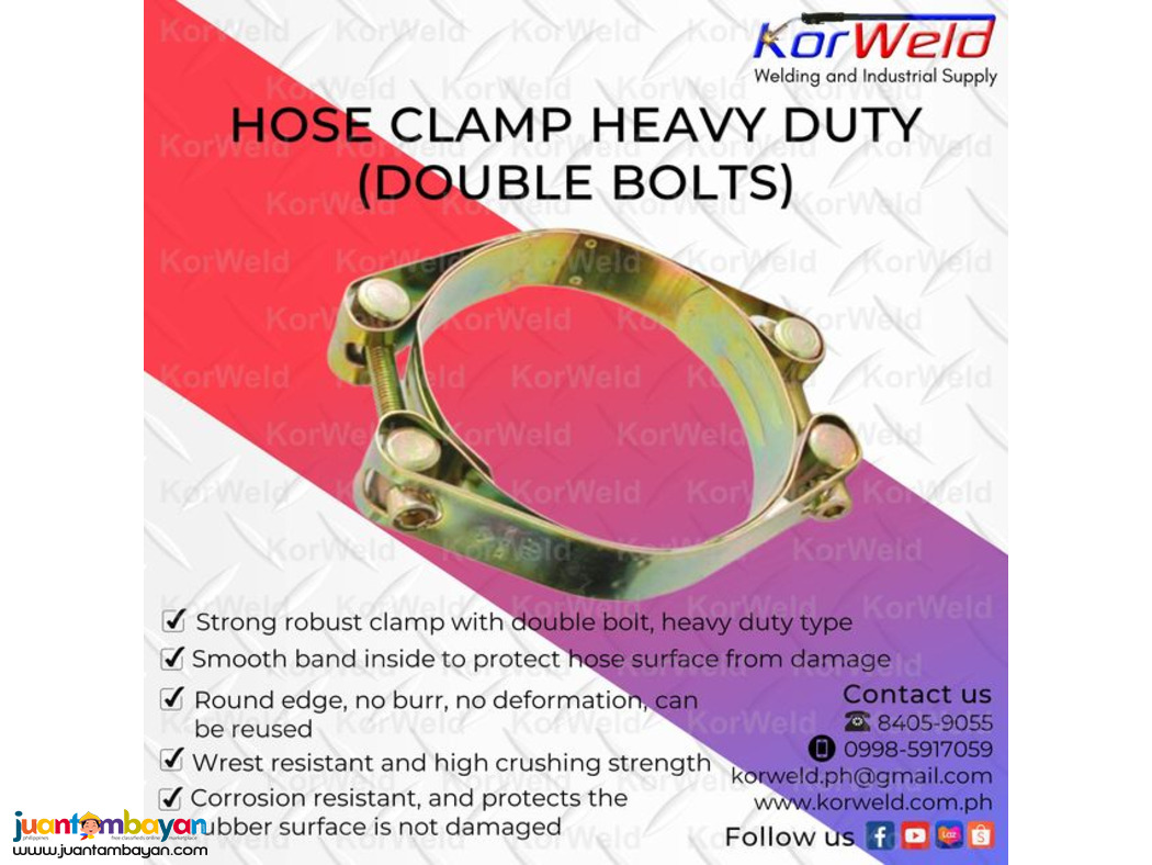 Hose Clamp Heavy Duty (Double Bolts)