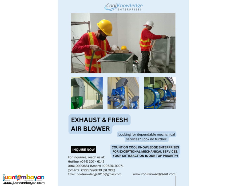 Exhaust & Fresh Air Blower [Installation & Supply]