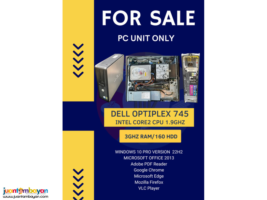 FOR SALE PC UNIT ONLY