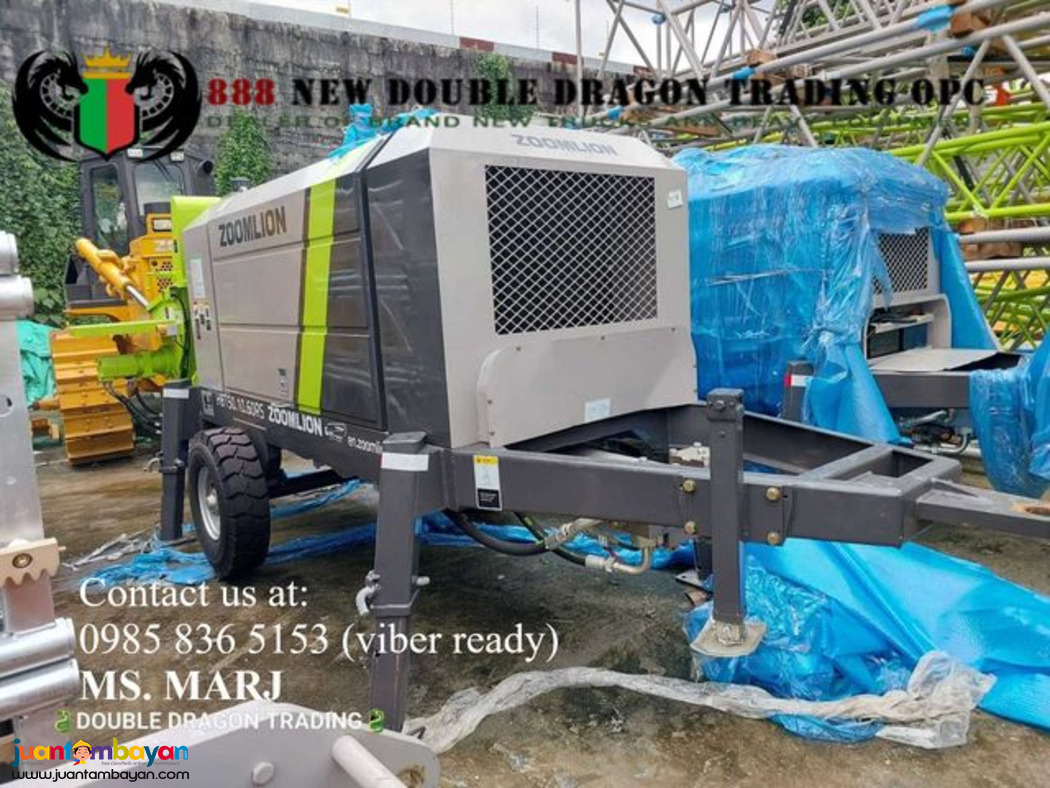 #HBT50.10.60RS ZOOMLION TRAILER PUMPCRETE Emission level Ⅲ, 60KW