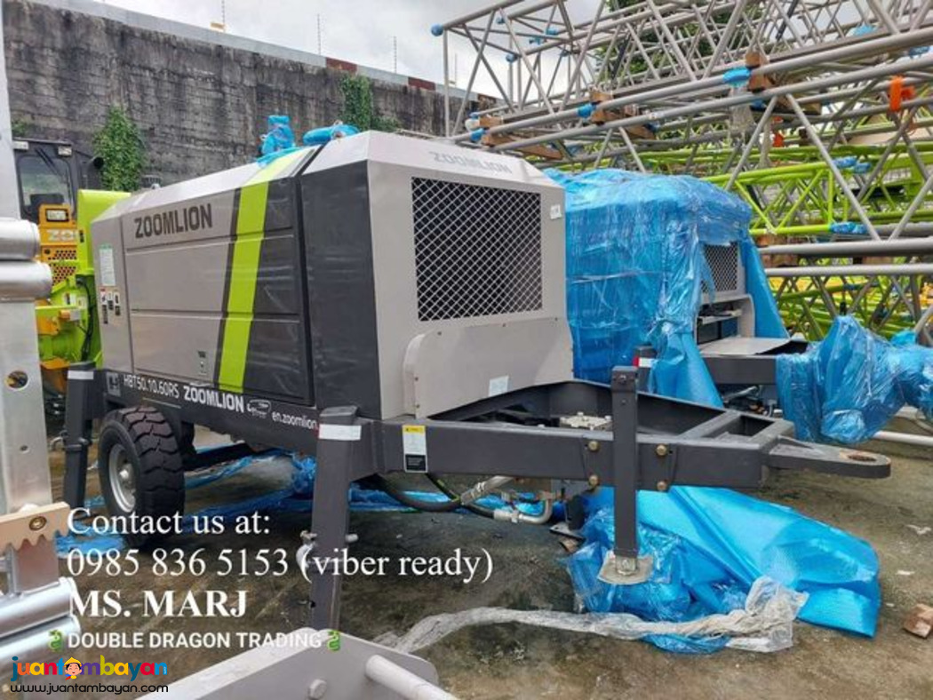 #HBT50.10.60RS ZOOMLION TRAILER PUMPCRETE Emission level Ⅲ, 60KW