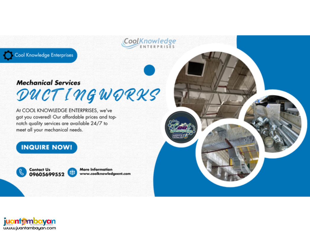 Ducting work at cool Knowledge Enterprises