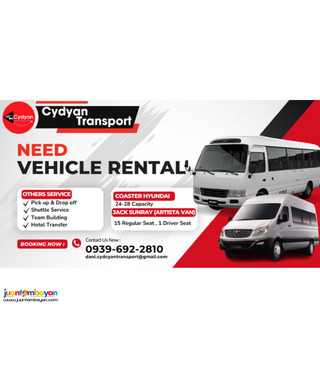 jack Sunray 18 pax. and Coaster 24 to 28 pax. 