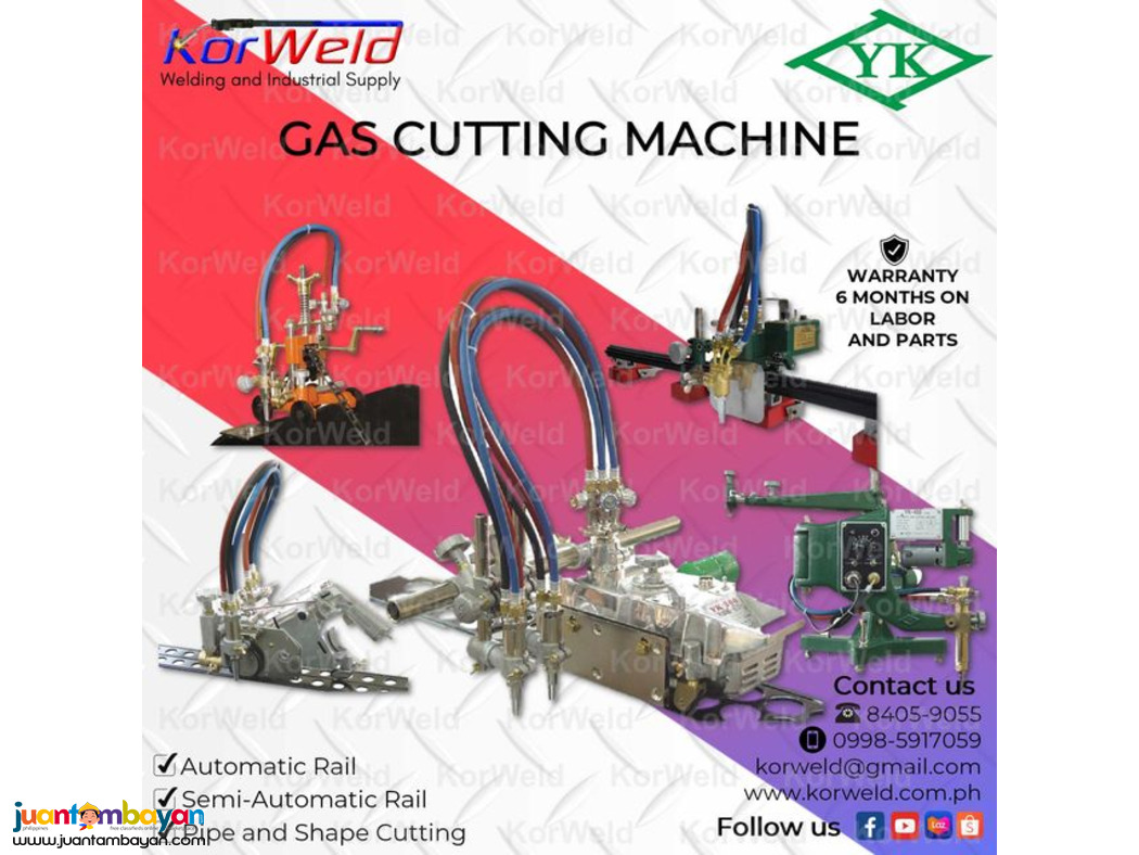 Gas Cutting Machine - Rail/Straight, Pipe, Shape Gas Cutting Machine - Rail/Straight, Pipe, Shape
