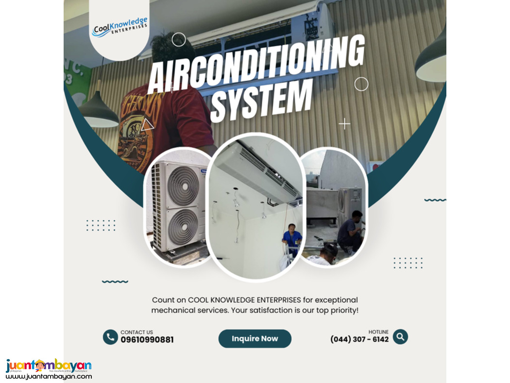 Indoor and Outdoor Airconditioning System Supply and Installation