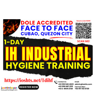 1 day Industrial Hygiene Training Face to Face DOLE Accredited Safety