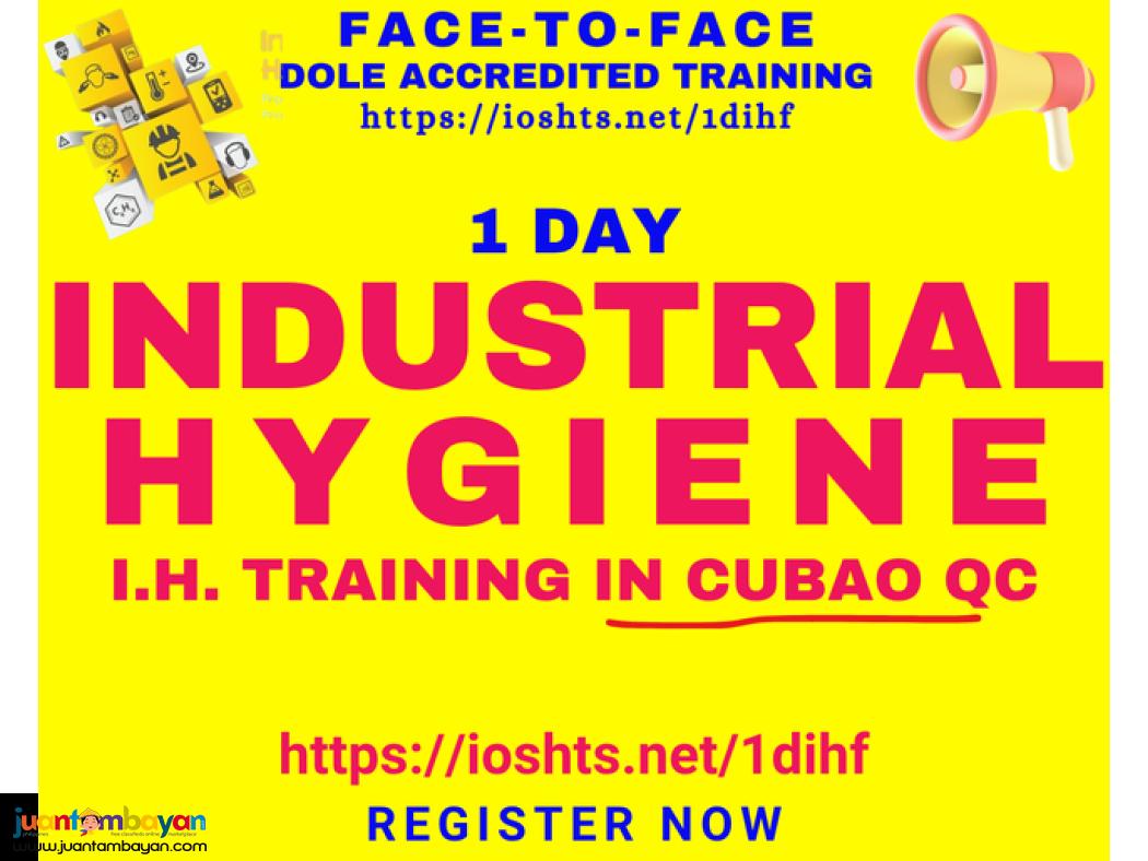 1 day Industrial Hygiene Training DOLE Accredited Face to Face