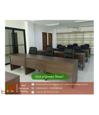 Executive Office Table with Chair Set