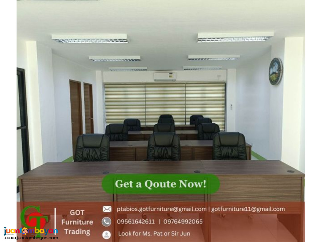 Executive Office Table with Chair Set