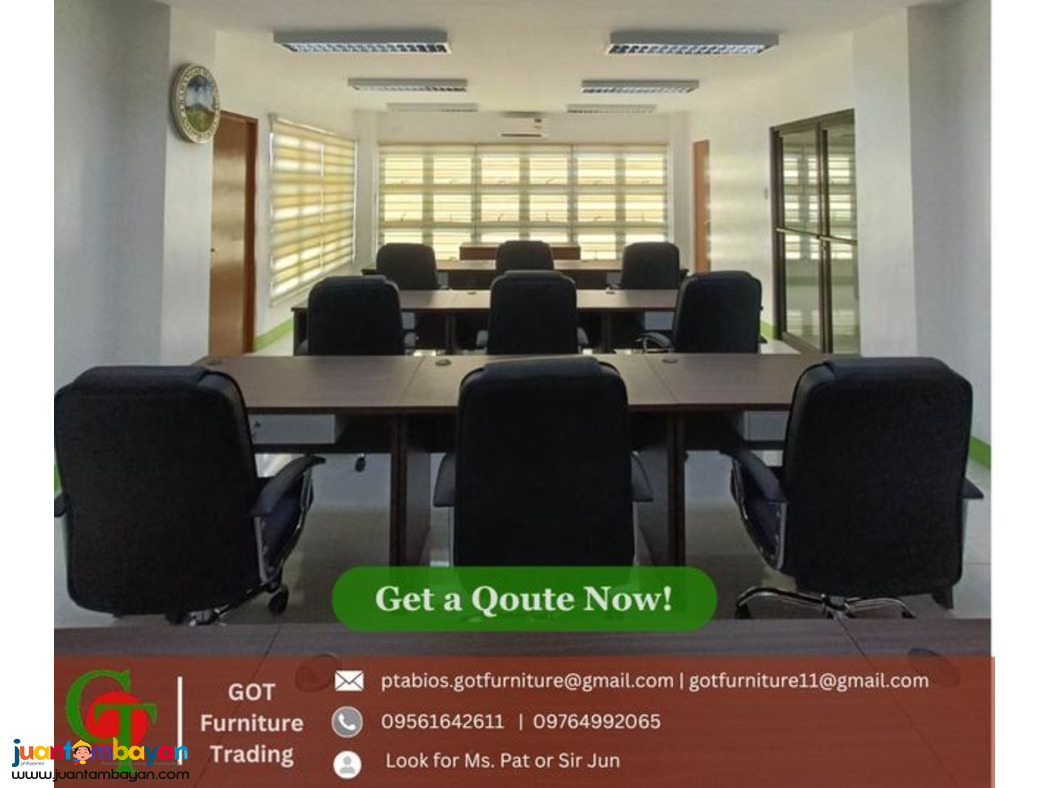 Executive Office Table with Chair Set