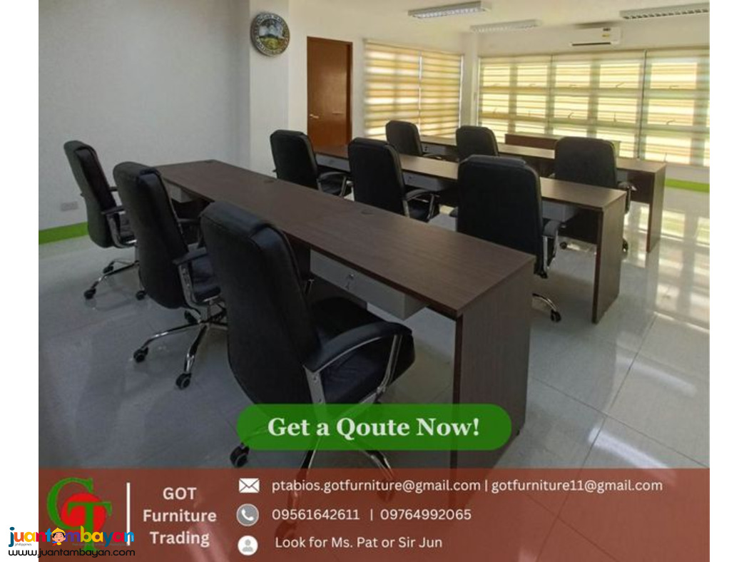 Executive Office Table with Chair Set