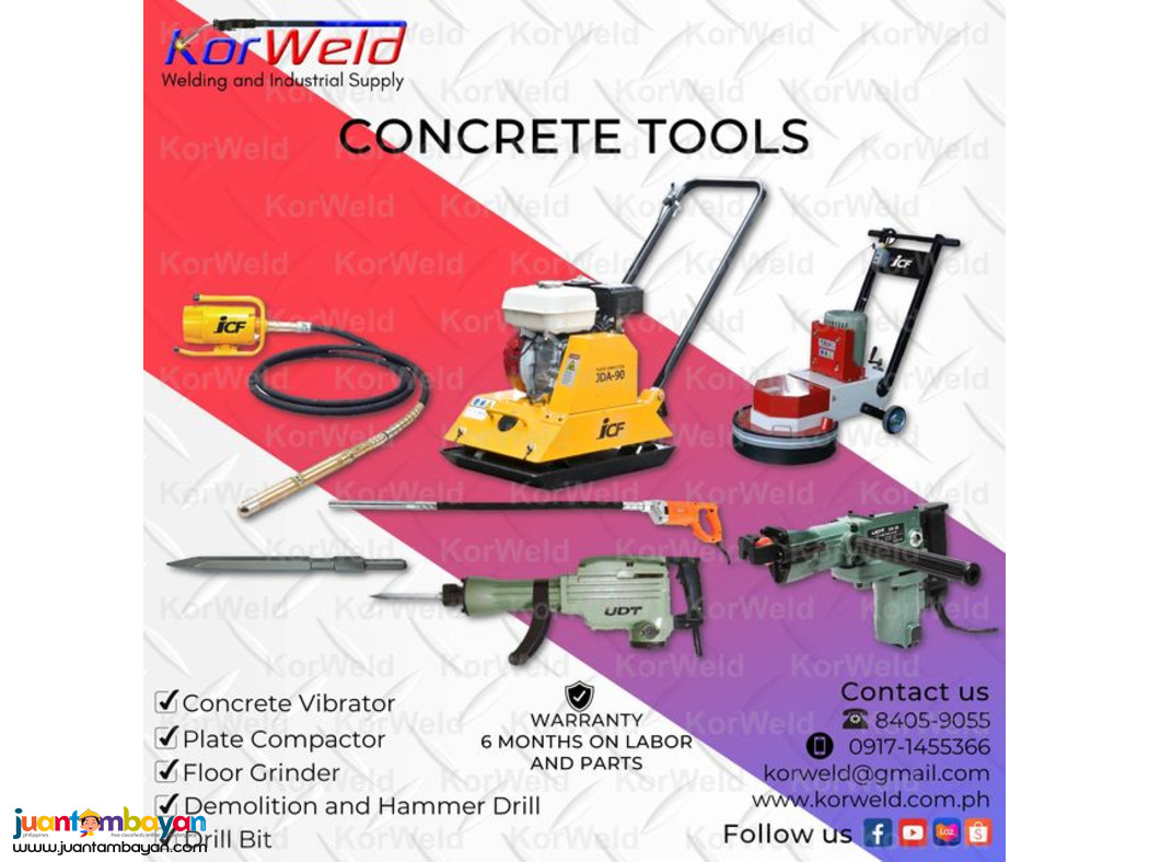 Concrete Equipment, Plate Compactor, Floor Grinder, Demolition Hammer Concrete Equipment, Plate Compactor, Floor Grinder, Demolition Hammer