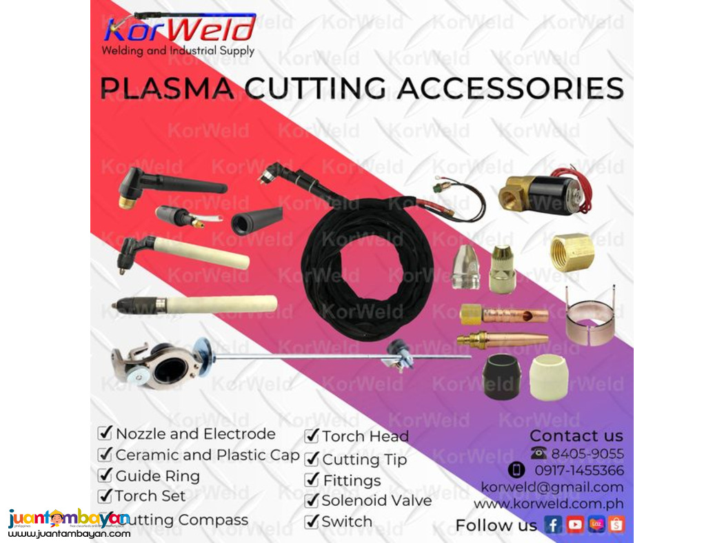 Plasma Cutting Accessories - Electrode Tip, Nozzle Tip, etc. Plasma Cutting Accessories - Electrode Tip, Nozzle Tip, etc.
