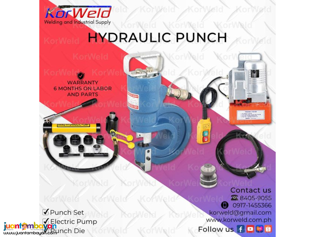Beam Puncher, Hydraulic Pump, Electric Pump, Punch Set Beam Puncher, Hydraulic Pump, Electric Pump, Punch Set