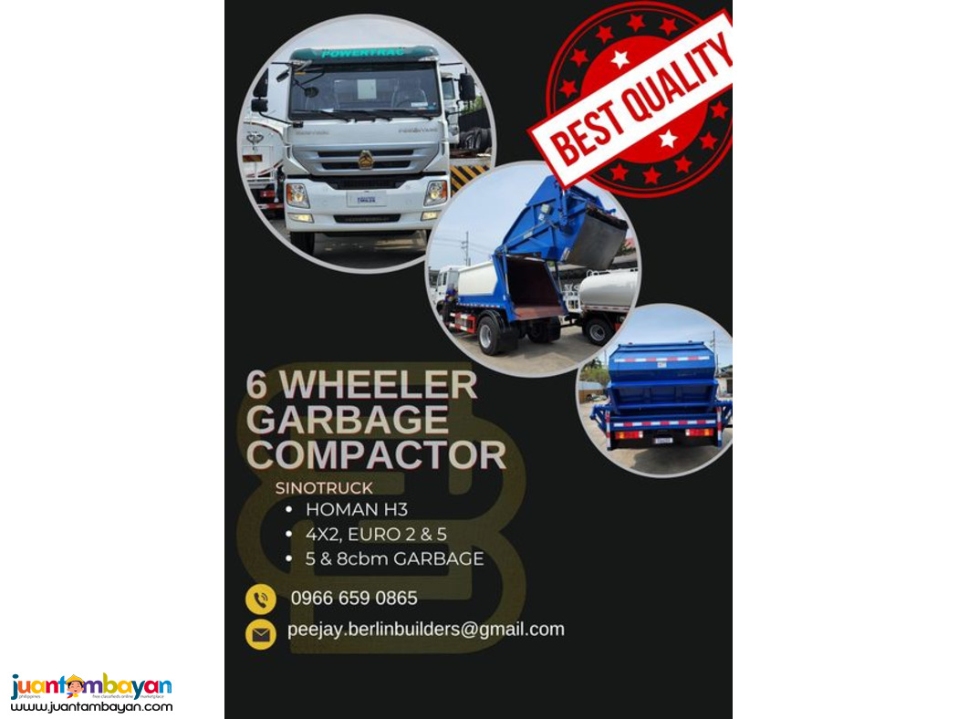 6 & 10 Wheeler Garbage Compactor