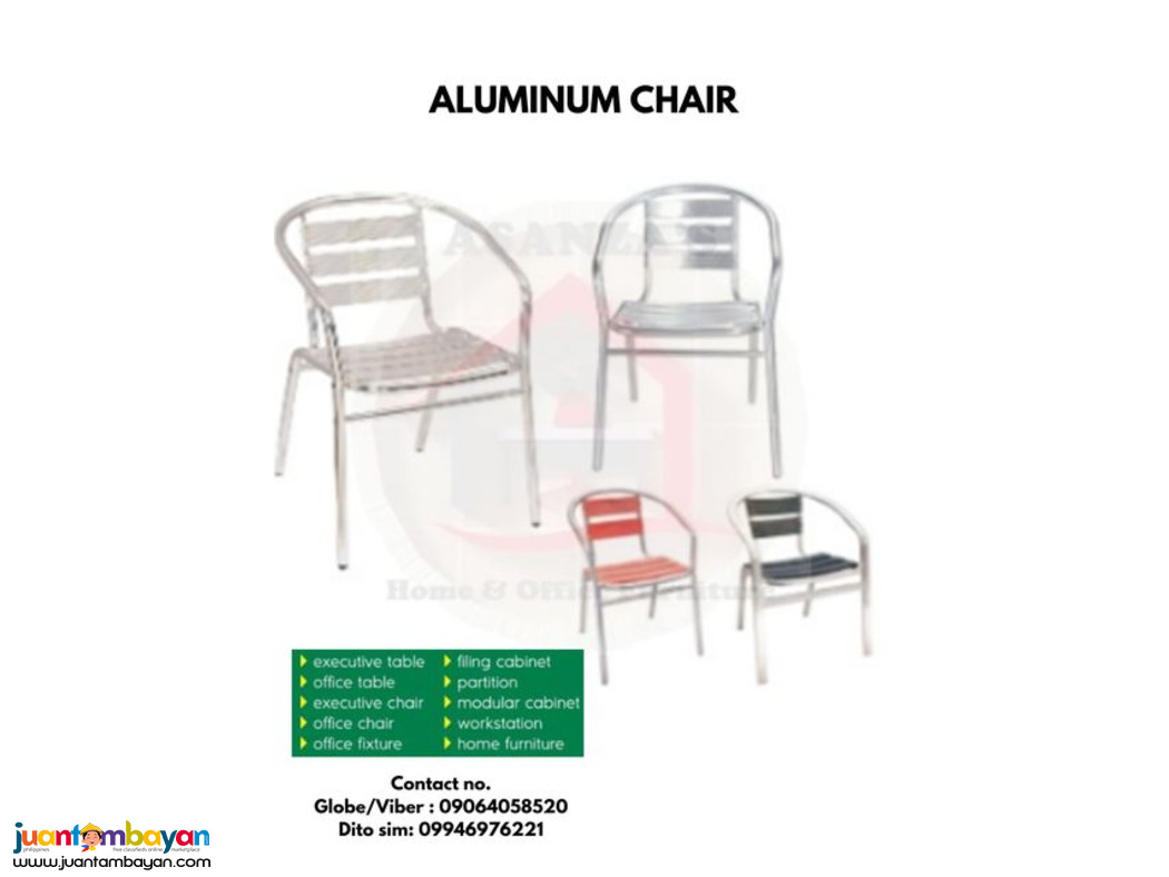  ALUMINUM CHAIR/WOODEN STACKABLE CHAIR/STAINLESS STEEL