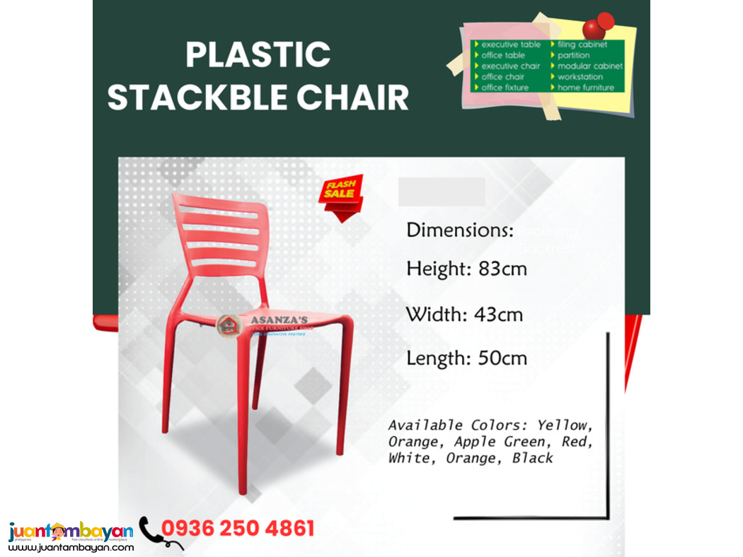 Plastic Chair -Stackable/Pantry Chair | Direct Factory Price