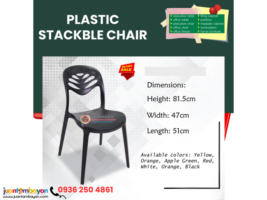 Plastic Chair -Stackable/Pantry Chair | Direct Factory Price
