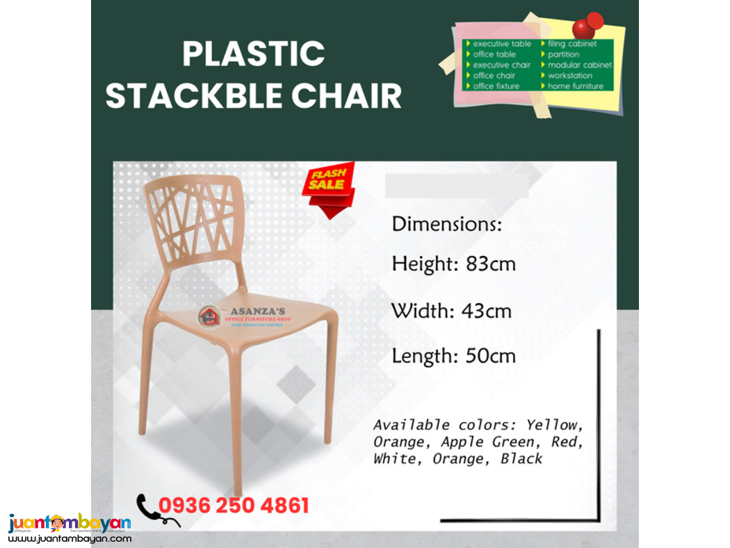 Plastic Chair -Stackable/Pantry Chair | Direct Factory Price