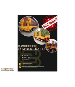 8 WHEELER LOW BED TRAILER