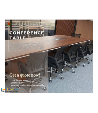 Sturdy and Elegant Conference Table | 6-24 seater meeting desk.