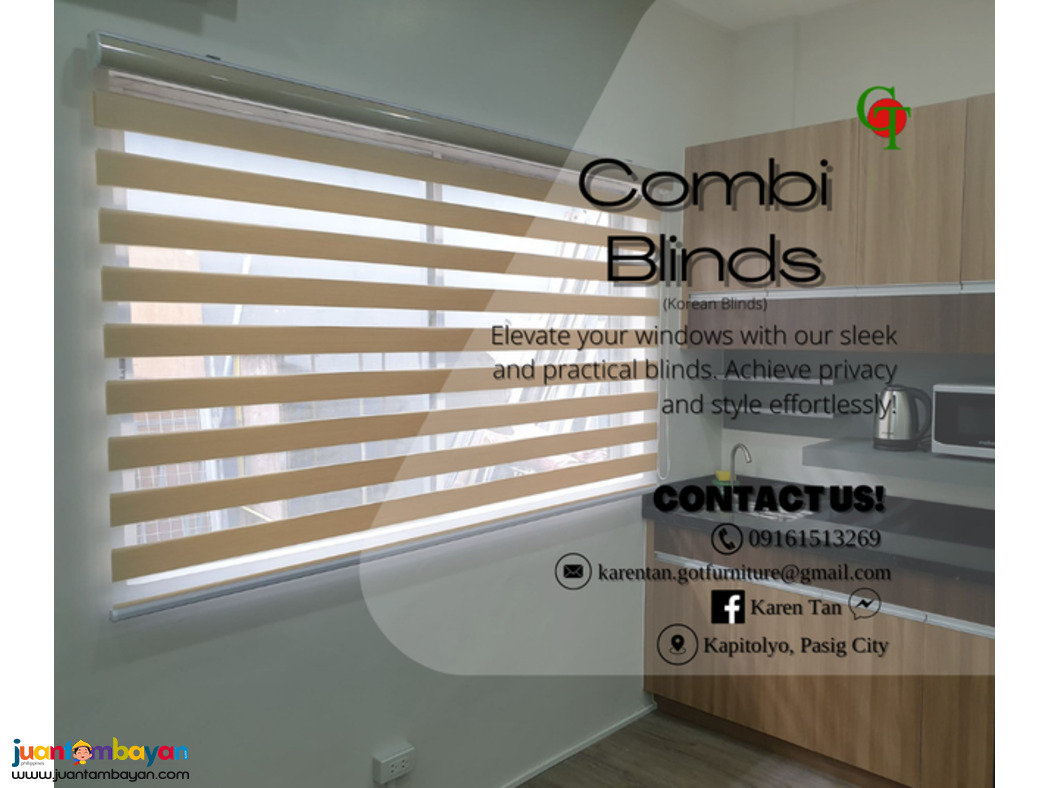 Korean / combi blinds | Venetian blinds | Vertical Blinds.