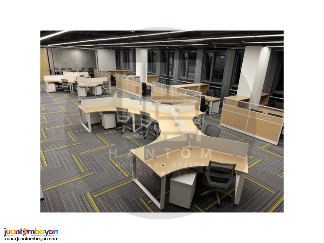 office partition with screen panel 