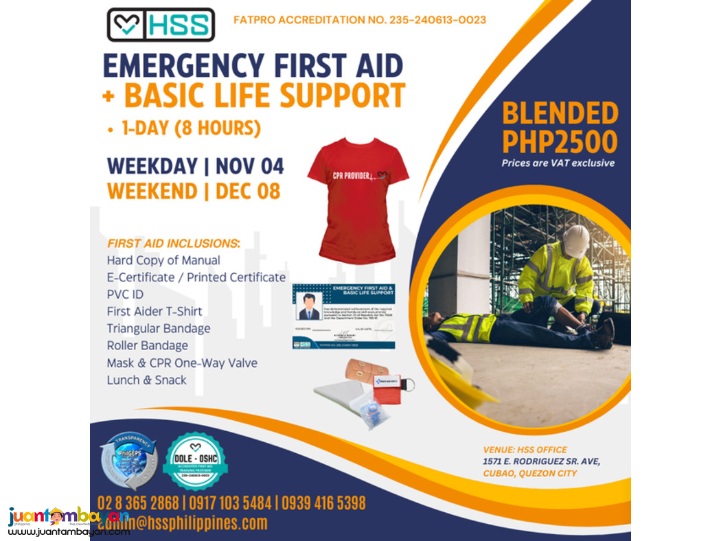 Standard First Aid + BLS