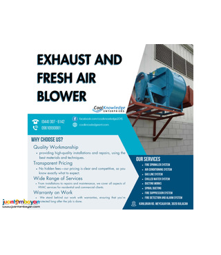 EXHAUST AND FRESH AIR BLOWER