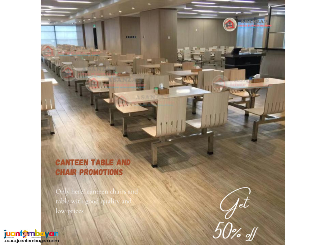 CANTEEN TABLE AND CHAIRS 