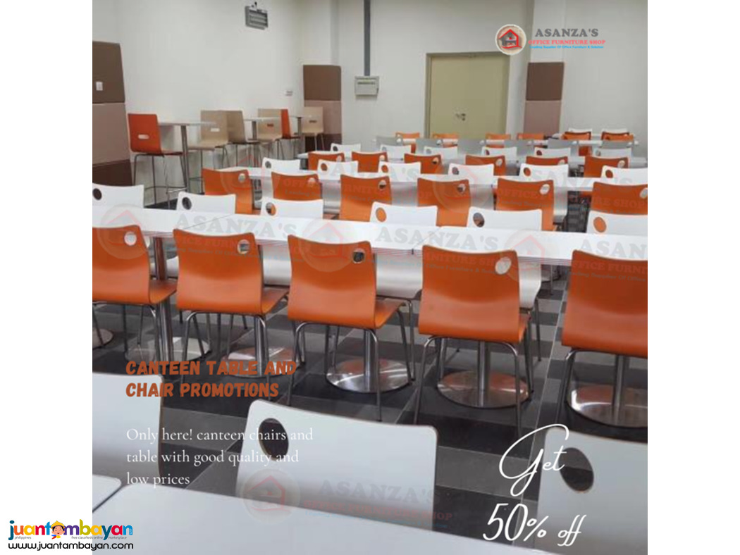 CANTEEN TABLE AND CHAIRS 