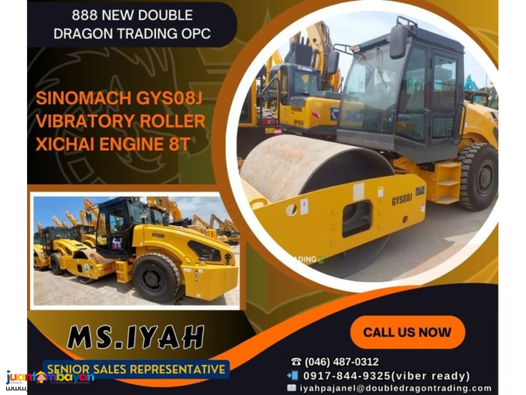 SINOMACH GYS08J VIBRATORY ROLLER 8T SINOMACH GYS08J VIBRATORY ROLLER 8T