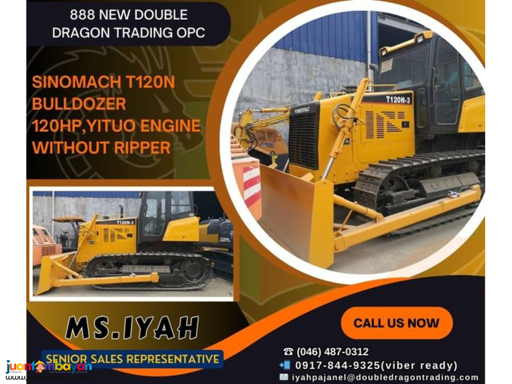 SINOMACH T120N BULLDOZER,120HP WITHOUT RIPPER SINOMACH T120N BULLDOZER,120HP WITHOUT RIPPER