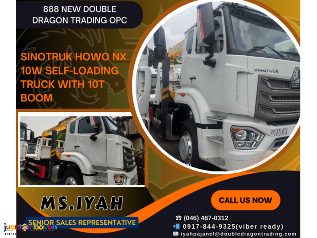 HOWO NX 10W SELF-LOADING TRUCK with 10T BOOM-BRAND NEW HOWO NX 10W SELF-LOADING TRUCK with 10T BOOM-BRAND NEW