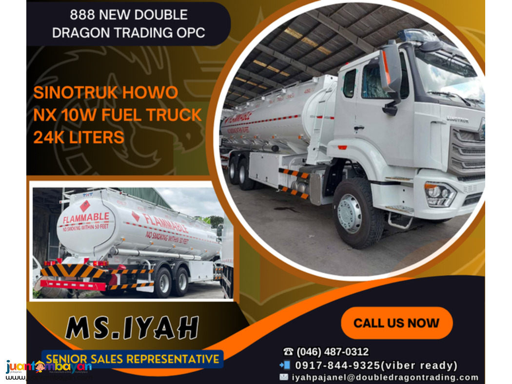 BRAND NEW HOWO NX 10W FUEL TANKER 24K LITERS BRAND NEW HOWO NX 10W FUEL TANKER 24K LITERS