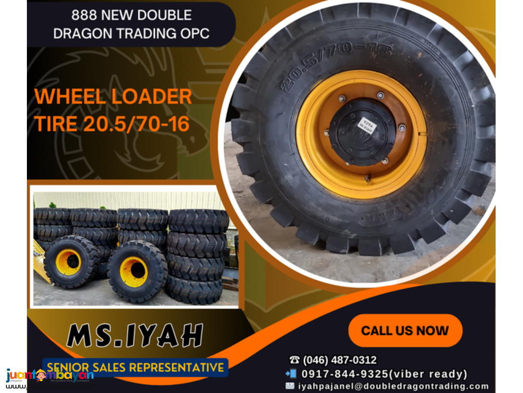 BRAND NEW WHEEL LOADER TIRE 20.5/70-16 BRAND NEW WHEEL LOADER TIRE 20.5/70-16