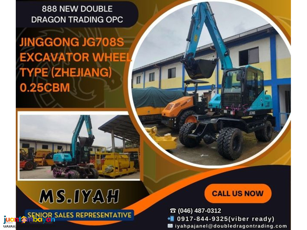 JINGGONG JG708S EXCAVATOR WHEEL TYPE (ZHEJIANG) 0.25CBM JINGGONG JG708S EXCAVATOR WHEEL TYPE (ZHEJIANG) 0.25CBM
