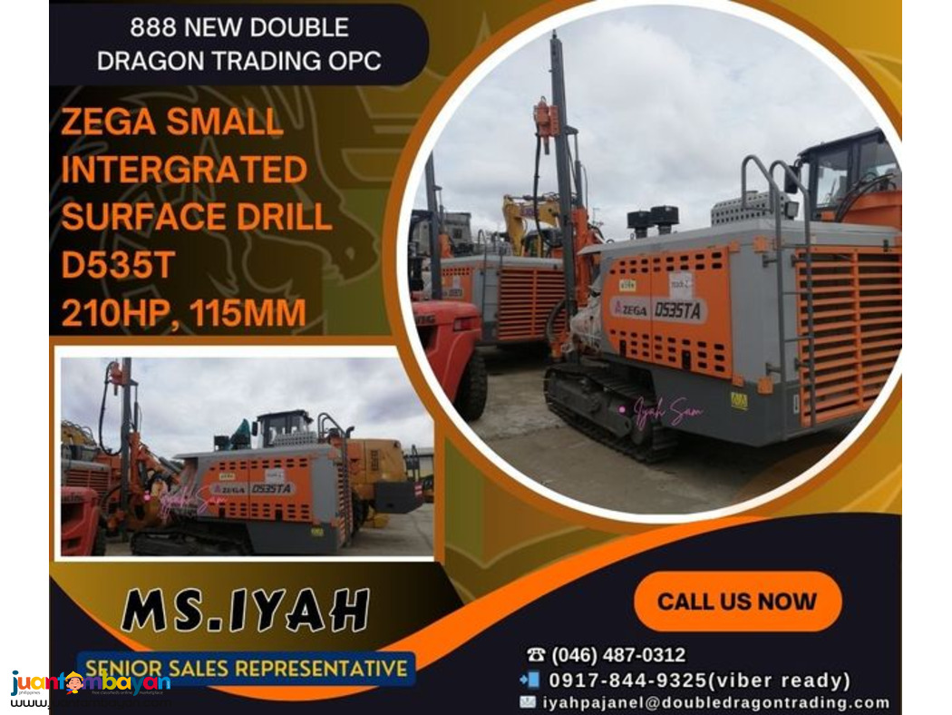 ZEGA SMALL INTERGRATED SURFACE DRILL D535T 210HP, 115mm ZEGA SMALL INTERGRATED SURFACE DRILL D535T 210HP, 115mm
