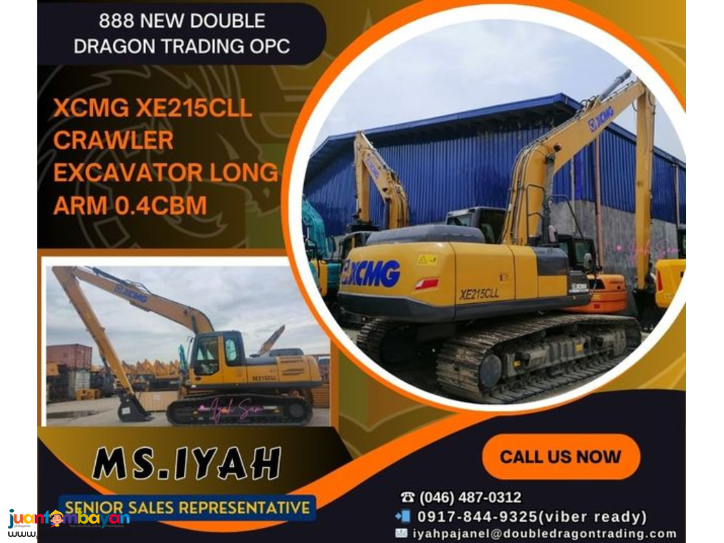 XCMG LONG ARM EXCAVATOR XE215CLL 0.4CBM XCMG LONG ARM EXCAVATOR XE215CLL 0.4CBM