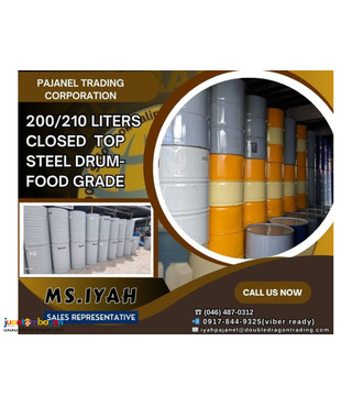 200L/210L CLOSED TOP STEEL DRUM CLASS A- FOOD GRADE