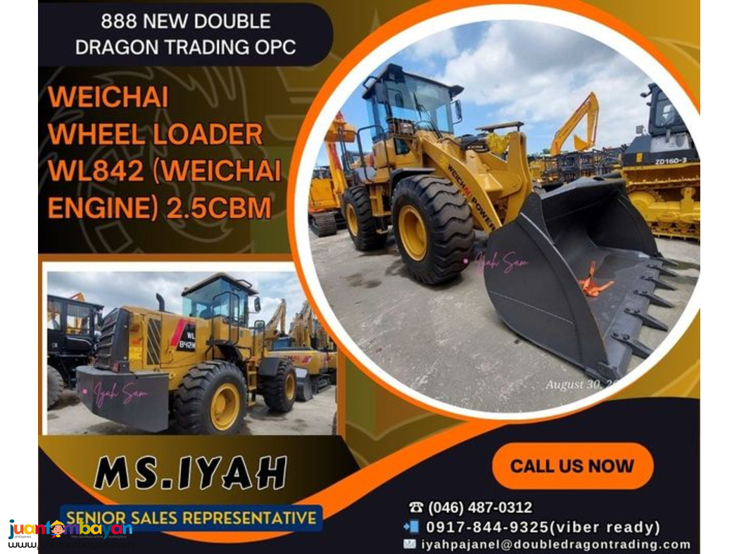 WEICHAI WHEEL LOADER WL842 (WEICHAI engine) 2.5CBM WEICHAI WHEEL LOADER WL842 (WEICHAI engine) 2.5CBM