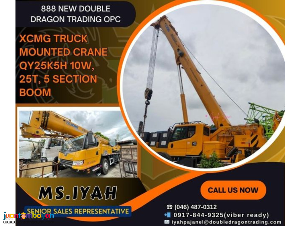 XCMG TRUCK MOUNTED CRANE QY25K5H 10W, 25T, 5 section boom XCMG TRUCK MOUNTED CRANE QY25K5H 10W, 25T, 5 section boom