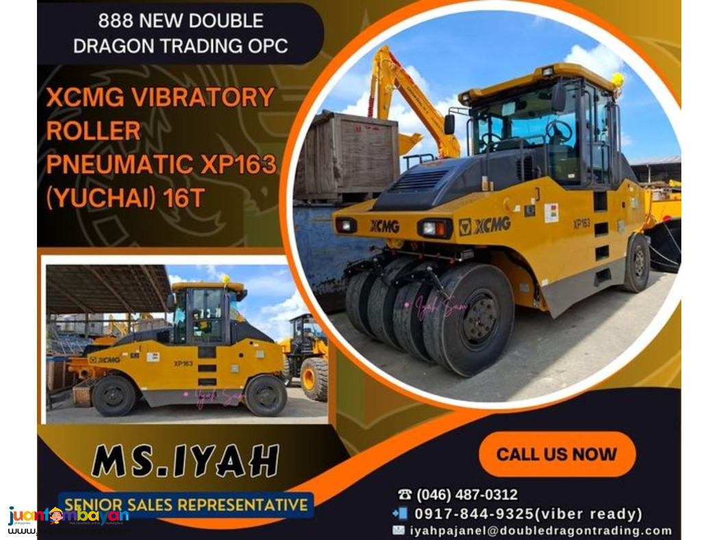 XCMG VIBRATORY ROLLER PNEUMATIC XP163 (YUCHAI) 16T XCMG VIBRATORY ROLLER PNEUMATIC XP163 (YUCHAI) 16T