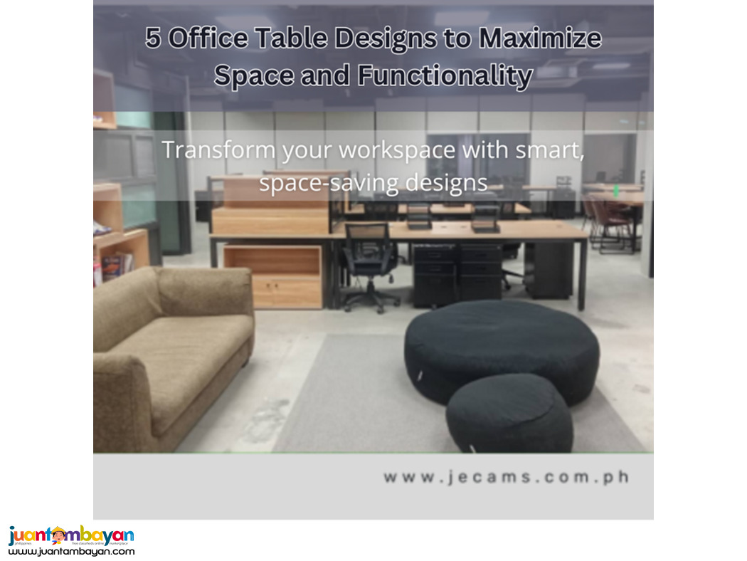 Jecams Inc. Stylish Office Tables for Small Spaces- Designs to Try!!