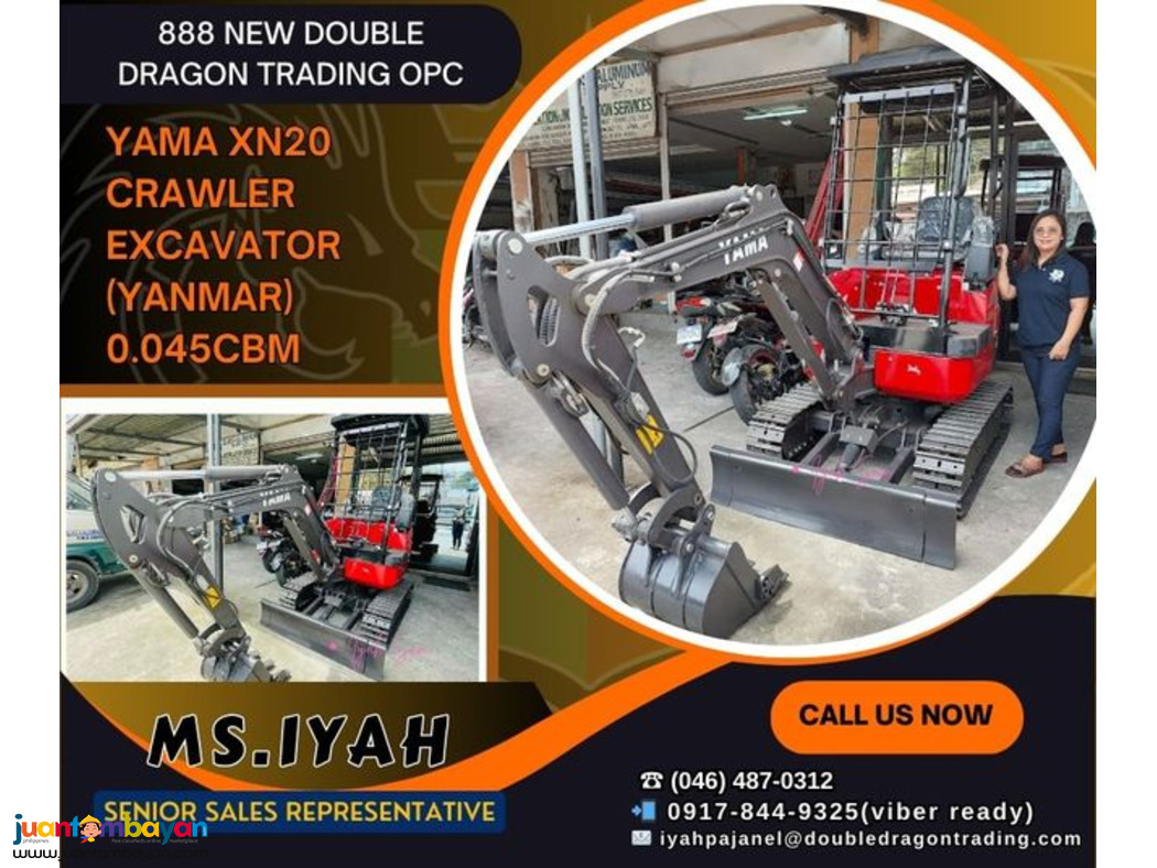 -YAMA XN20 CRAWLER EXCAVATOR (KUBOTA) 0.045CBM -YAMA XN20 CRAWLER EXCAVATOR (KUBOTA) 0.045CBM